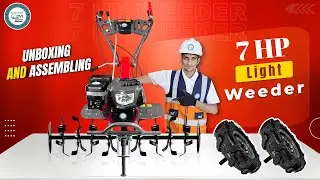 DVI 7HP Light Weeder with Cage WHEEL Attachment | Unboxing & Assembling Guide🚜| The Farming Machine