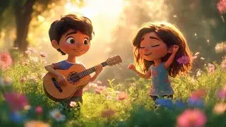 🎶 Happy Guitar Music for KiDS to Start the Day✨