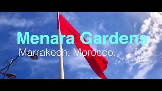 Menara Gardens in Marrakech Morocco. A must visit, free, tourist destination.