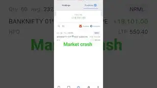 #banknifty  market crash हो गया #stockmarket
