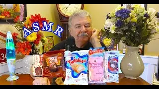 ASMR: SAMPLING TWINKIES AND OTHER SNACKS with a WHISPER