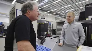 Valtteri Bottas Gets First Glimpse of 2017 Mercedes F1 Engine