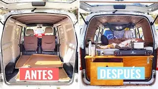 🚐 CAMPERIZACIÓN COMPLETA PEQUEÑA FURGONETA CAMPER 🔨 | Transformación radical y barata #Vanlife