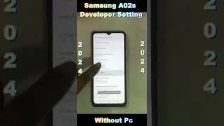 Samsung Galaxy A02s  Developer options on enable or disable || Without Pc 2024