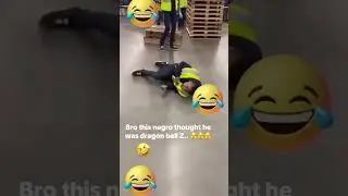 Bro really thought he was in Dragon Ball Z at work&hellip; gravity said nah 💀#prank