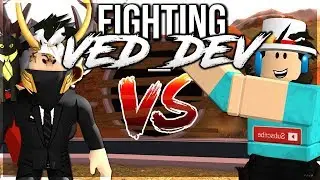 FIGHTING WITH Ved_Dev *1v1 CHALLENGE* IN JAILBREAK ROBLOX