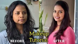 വരൂ ഒരു Baptism ന് പോകാൻ ഒരുങ്ങാം..🥰~saree makeup look ~Malayalam makeup tutorial ~its me jossuty