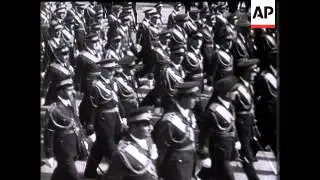King of Italy Rides In Roman March