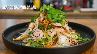 Seared Salmon Asian Salad | Healthy & Delicious Recipe