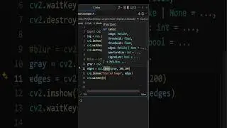 Edge Detection in Computer Vision (Python) #coding  #python #computervision #artificialintelligence