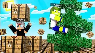 A CRAFTING TABLE SOBE A CADA 10 SEGUNDOS NO MINECRAFT! (COELHA FICOU MUITO BRAVA)