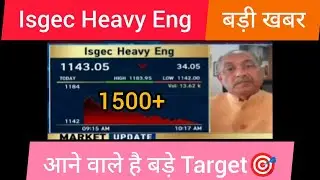 Isgec Heavy Eng share today News, Isgec heavy eng share latest News, Stock to buy now,