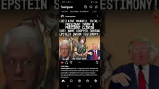 The Trial Of The 21st Century: Ghislane Maxwell...Donald Trump & Bill Clinton Name Dropped