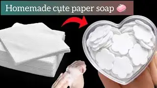 How to make cute paper soap 🧼 easy to make using tissue papers so don't skip the video and 