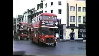 London Buses 1986-Routemasters at Angel Islington