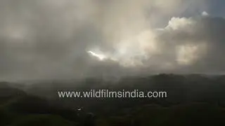 Markram Valley Meghalaya  Clouds Sunlight and Green Hills