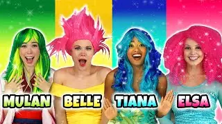 DISNEY PRINCESS MAGIC HAIR COLORS, WHAT HAPPENS TO ELSA, BELLE, MULAN, JASMINE & TIANA? Totally TV.