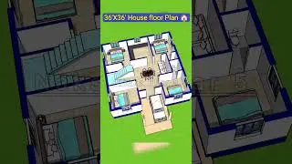 36X36 Ghar ka Naksha #homeplan #naksha #shortfeed #nakshaghar