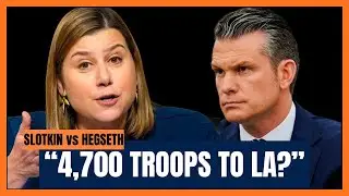 Slotkin Presses Hegseth After Asking If He Authorized Lethal Force Against Protesters