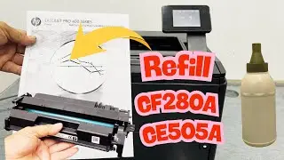 How to Refill CF280A & CE505A Toner &ndash; Fix Print Issues in Minutes