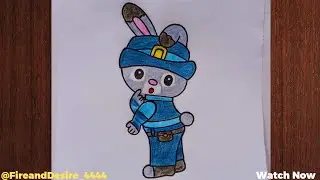 How to draw judy hopps from zootopia 