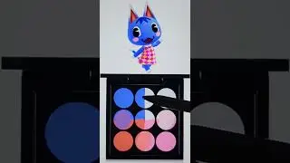 Rosie makeup palette #makeup #makeuppalette #charactermakeup #animalcrossing #rosie #foryou #fyp #fy
