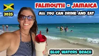 FALMOUTH - JAMAICA, Cruise Port, ALL YOU CAN DRINK AND EAT TOUR (BLUE WATERS BEACH )