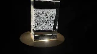 The Garden of Earthly Delights 3D Engraved Crystal Decor | AB Crystal Collection - FSAR9