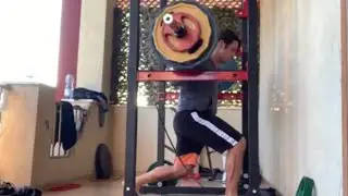 Affondi/weighted lunges 100kg x 8rep