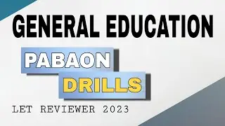 Gen Ed | PABAON DRILLS