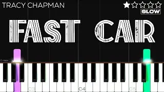 Tracy Chapman - Fast Car | SLOW EASY Piano Tutorial