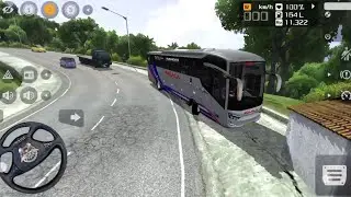 EXTREME BUS DRIVE ON SINGLE MOUNTAIN ROAD WITH DANGEROUS TURNS | PK GAMERS 10M PART 2