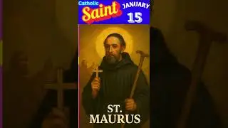 St  Maurus~ Catholic Feast for January 15~#shorts #catholicchurch