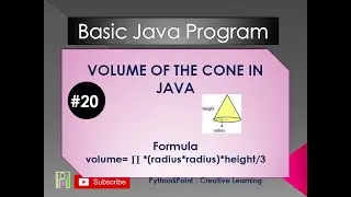#20 Volume of the cone in Java