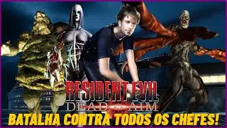Resident Evil Dead Aim PS2 - Batalhas contra todos os chefes! (Normal)