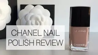 CHANEL NAIL POLISH REVIEW | Chanel LE VERNIS longwear Organdi 504 | CHANEL MANICURE at home