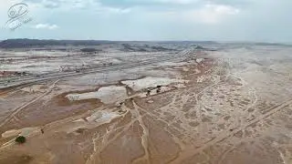 تصوير جوي لسيول القويعية سنة  1445/رمضان/22 ام رقبه في القويع ومحيرقه ووادي القويع مقابل مزعل