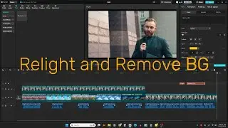 CapCut Video Editing | AI Voice + Background Change + Relight