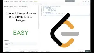 Leetcode Problem 1290 Convert Binary Number in a Linked List to Integer (Solution Explained)