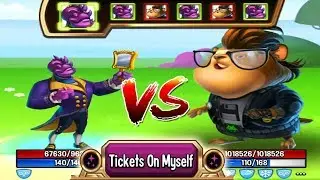 ●Monster Legends● VANITUS level 130 vs Hackster Imigboss level 130 review combat Demonic Maze