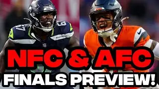 Previewing The AFC And NFC CHAMPIONSHIP Games! NFL Playoffs