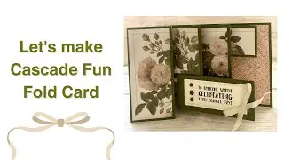 Cascade Fun Fold Card featuring Beautiful Gallery DSP