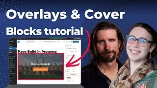 WordPress web design with overlays and the cover block