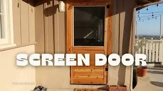 Screen Door DIY Wood working project how to make your own screen door with woodworking