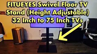 FITUEYES Swivel Floor TV Stand Mount for 32-75 inch TV's Review (Height Adjustable)