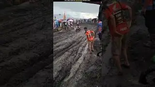 Rider Disqualified After Friend Enters Track 😳#shorts#respact