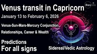 Venus Transit in Capricorn 2026 | Jan 13 - Feb 6 | All Zodiac Signs Prediction | Vedic astrology