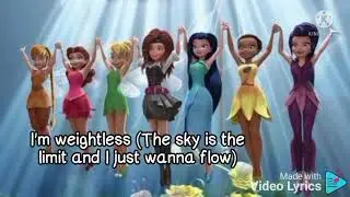 Weightless. full version. song lyrics. Tinkerbell and the pirate fairy