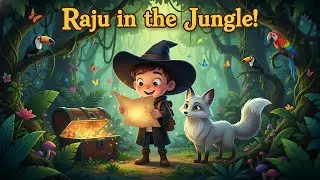 Raju Finding The Treasure in the Jungle | Cartoon Adventure Story for Kids