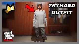 GTA 5 ONLINE -FEMALE GREY JOGGERS RIPPED SHIRT GLITCH OUTFIT TUTORIAL 